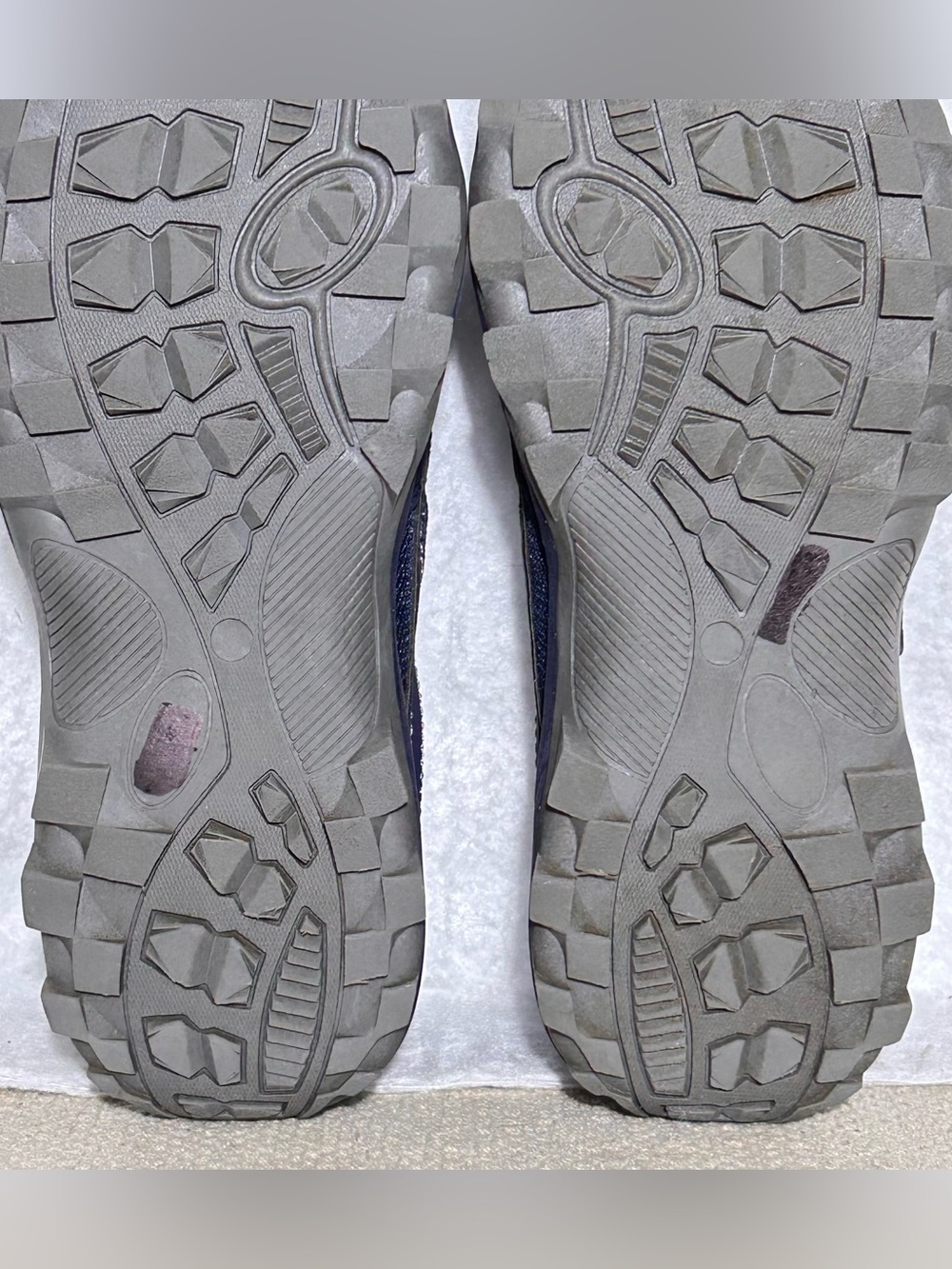 Omega Mens Blue Faux Leather Hook & Loop Strap Walking Sneakers Shoes SZ 10.5 D - Picture 10 of 11